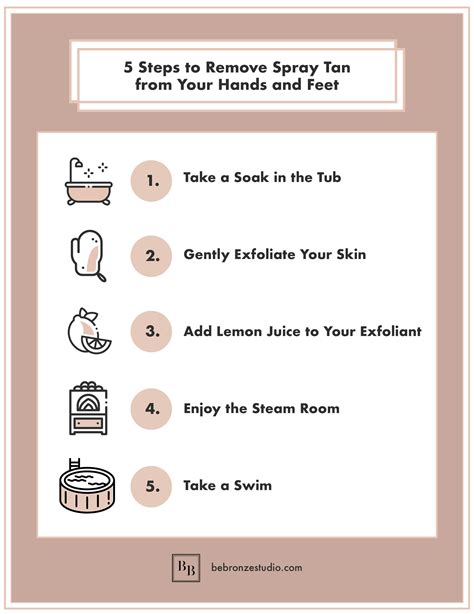how to get spray tan off hands